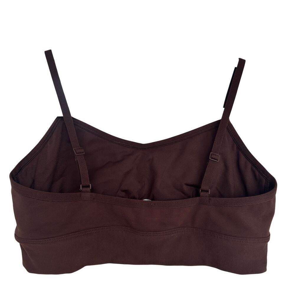 Aerie Women's Brown Ribbed Bralette, Size Medium, Like New - Picture 2 of 4